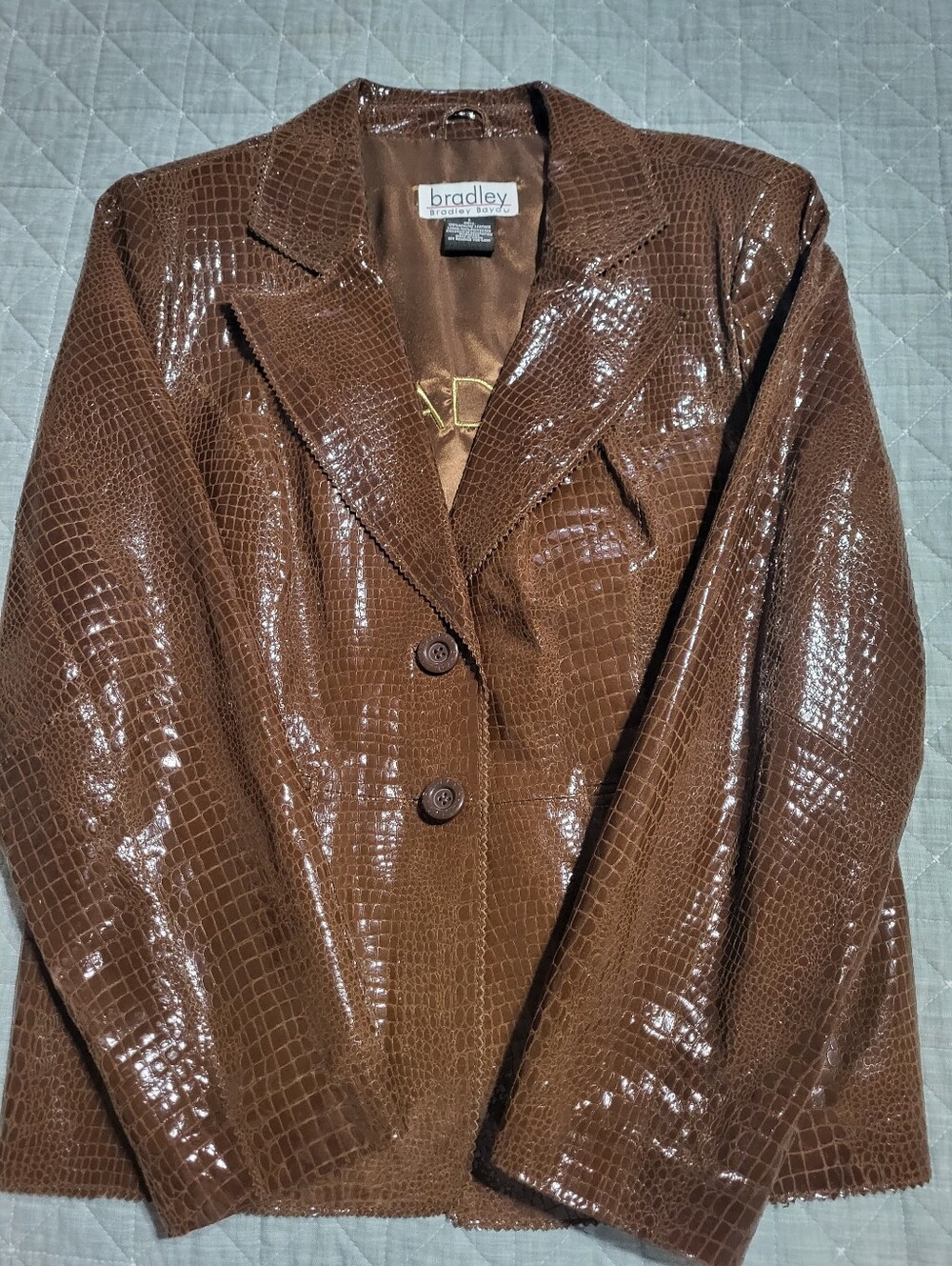 NWOT Bradley Bayou 100 % LeatherCrock Look